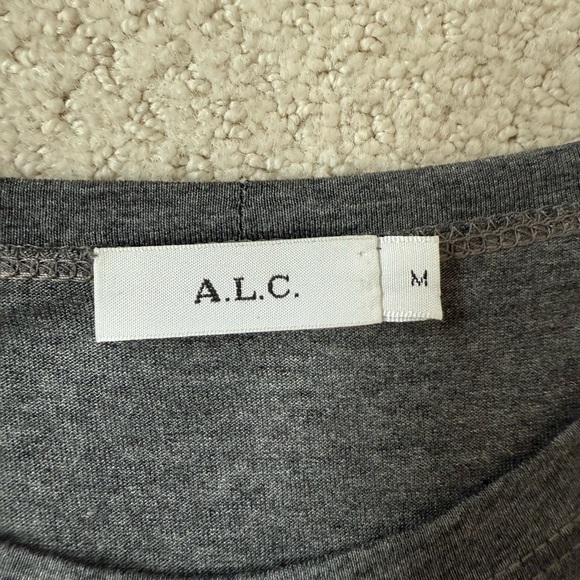 A.L.C knotted gray Sleeveless Dress size Medium - Picture 2 of 7